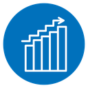 Business growth icon