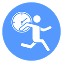 Busy Person Running icon