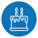 Cake birthday icon