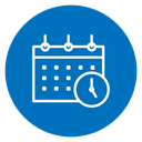 Calendar clock 2 icon