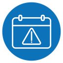 Calendar exclamation icon