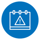 Calendar exclamation 2 icon