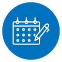 Calendar pen 2 icon