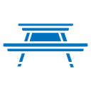 Camping table icon