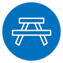 Camping table icon