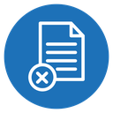 Cancel file icon