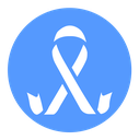 Cancer ribbon icon