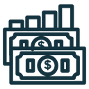 Capital gain icon