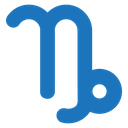 Capricorn zodiac sign icon