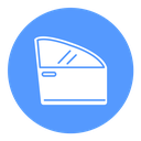 Car door Color Filled icon