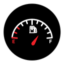 Car fuel indicator icon