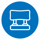 Car headrest icon