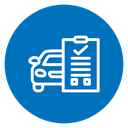 Car repair check list icon