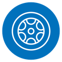 Car wheel icon