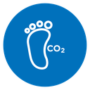 Carbon footprint icon