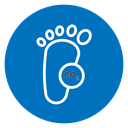 Carbon footprint icon