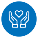 Caring Hands Heart icon