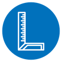 Carpenter ruler icon