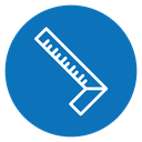 Carpenter ruler icon