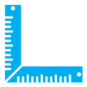 Carpenter ruler icon