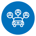 Carpool share icon