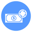 Cash Flow Color Filled icon