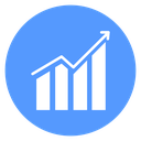 Chart Growth Arrow Color Filled icon