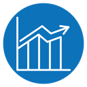 Chart histogram icon