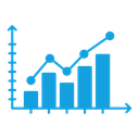 Chart histogram icon
