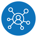 Chart network icon