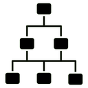 Chart tree icon