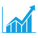 Chat arrow grow icon