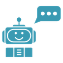 Chatbot speech bubble 4 icon