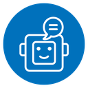 Chatbot speech bubble icon