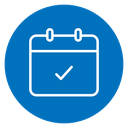 Check in calendar Color Filled icon