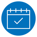 Check in calendar icon