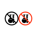 Chemical free sign icon