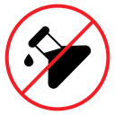 Chemical free sign icon