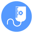 Chemotherapy IV Bag Color Filled icon