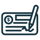 Cheque icon