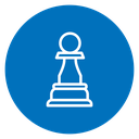Chess pawn 3 icon