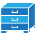 Chest of drawers Color Filled icon