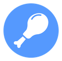 Chicken leg icon