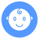 Child Face Curl icon