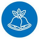 Christmas bells icon