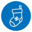 Christmas stocking icon