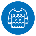 Christmas Sweater Color Filled icon