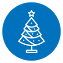 Christmas tree icon