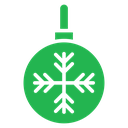 Christmas Tree Ball Snowflake Color Filled icon