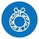 Christmas wreath 2 icon